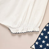 Baby Girl 4th of July Bubble Romper – Smocked Fly Sleeve Bodysuit 🇺🇸