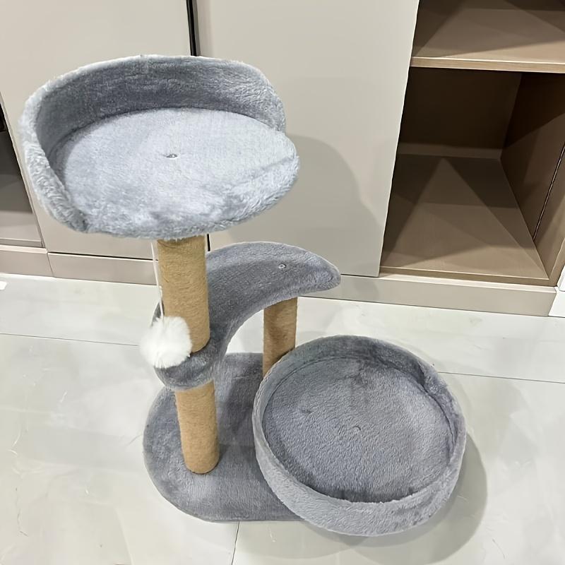 Multi-Layer Indoor Cat Tree – Climbing Tower with Scratching Posts & Interactive Ball Toy