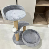Multi-Layer Indoor Cat Tree – Climbing Tower with Scratching Posts & Interactive Ball Toy