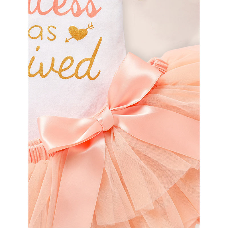 3PCS Newborn Baby Girl Outfit 👶 Romper + Tutu Skirt + Headband Set 🎀