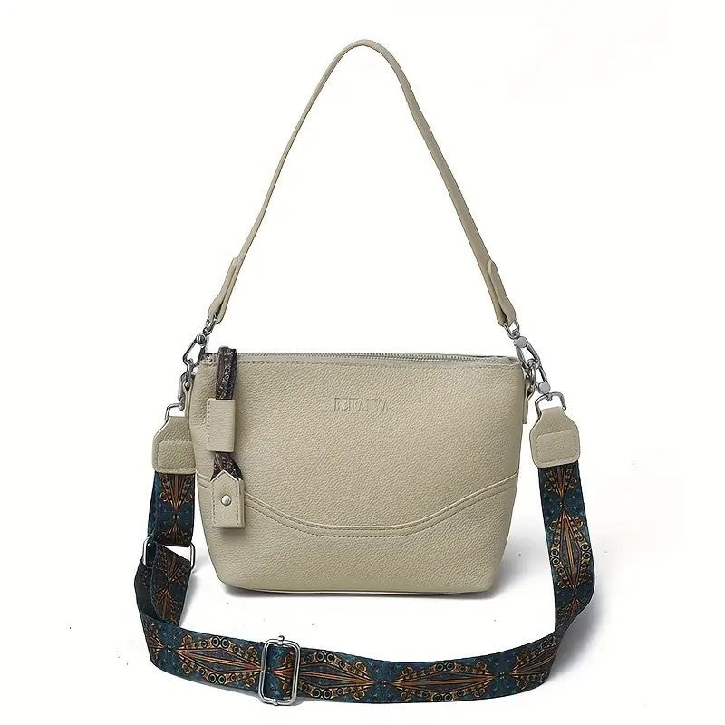 Women’s Elegant Ethnic Embroidery Shoulder Strap Bag 🌸 Large-Capacity Crossbody Purse w/ Zipper Closure – Travel, Work & Daily Use