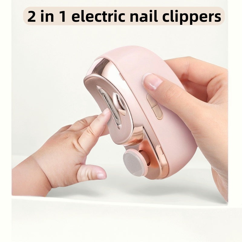 Electric Nail Grinder & Anti-Pinch Nail Clipper – Safe, Multi-Purpose Nail Care Tool for Kids & Adults