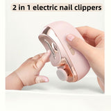 Electric Nail Grinder & Anti-Pinch Nail Clipper – Safe, Multi-Purpose Nail Care Tool for Kids & Adults