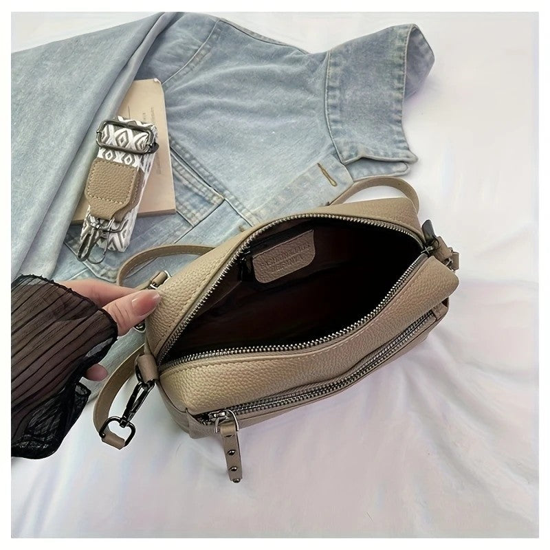 Women’s Adjustable Crossbody Bag 🎒 Minimalist Shoulder Bag with Zipper Closure for Daily, Commuting & Casual Wear