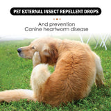 Yegbang External Deworming Drops for Pets – Flea, Tick & Lice Treatment with Soothing Itch Relief for Cats & Dogs