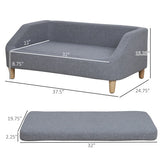 Dog Sofa – Sturdy Supportive Couch Bed with Washable Cushion & Non-Slip Base for Medium & Large Dogs