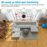 360° Light Bulb Security Camera - 1080P WiFi Camera with Easy E27 Socket Installation