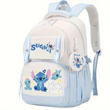 Disney Stitch Large-Capacity Laptop Backpack – Adjustable Straps, Travel & College Bag for Teens & Adults