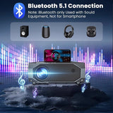 Native 1080P Projector with 5G WiFi and Bluetooth - 4K Supported Home Theater Projector
