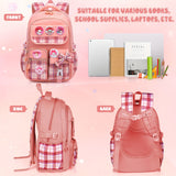 SANRIO Authorized “My Melody” All-in-One Backpack Set – Student Shoulder Bag + Laptop Bag + Lunch Bag + Pen Pouch 🎒