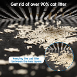 Double Rice Grain Cat Litter Mat – Waterproof Splash Guard & Filter Pad for Easy Cleaning and Mess-Free Homes