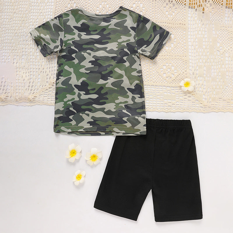 Toddler Girl Daddy’s Girl Father’s Day Outfit – Cute Letter Print Top with Matching Pants Set