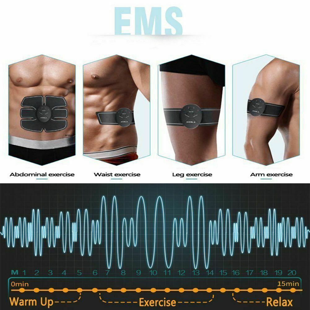 Electric Muscle Toner Machine – ABS Toning Belt with EMS Technology, Belly Shaper & Fat Burner Device for Men & Women Fitness Training