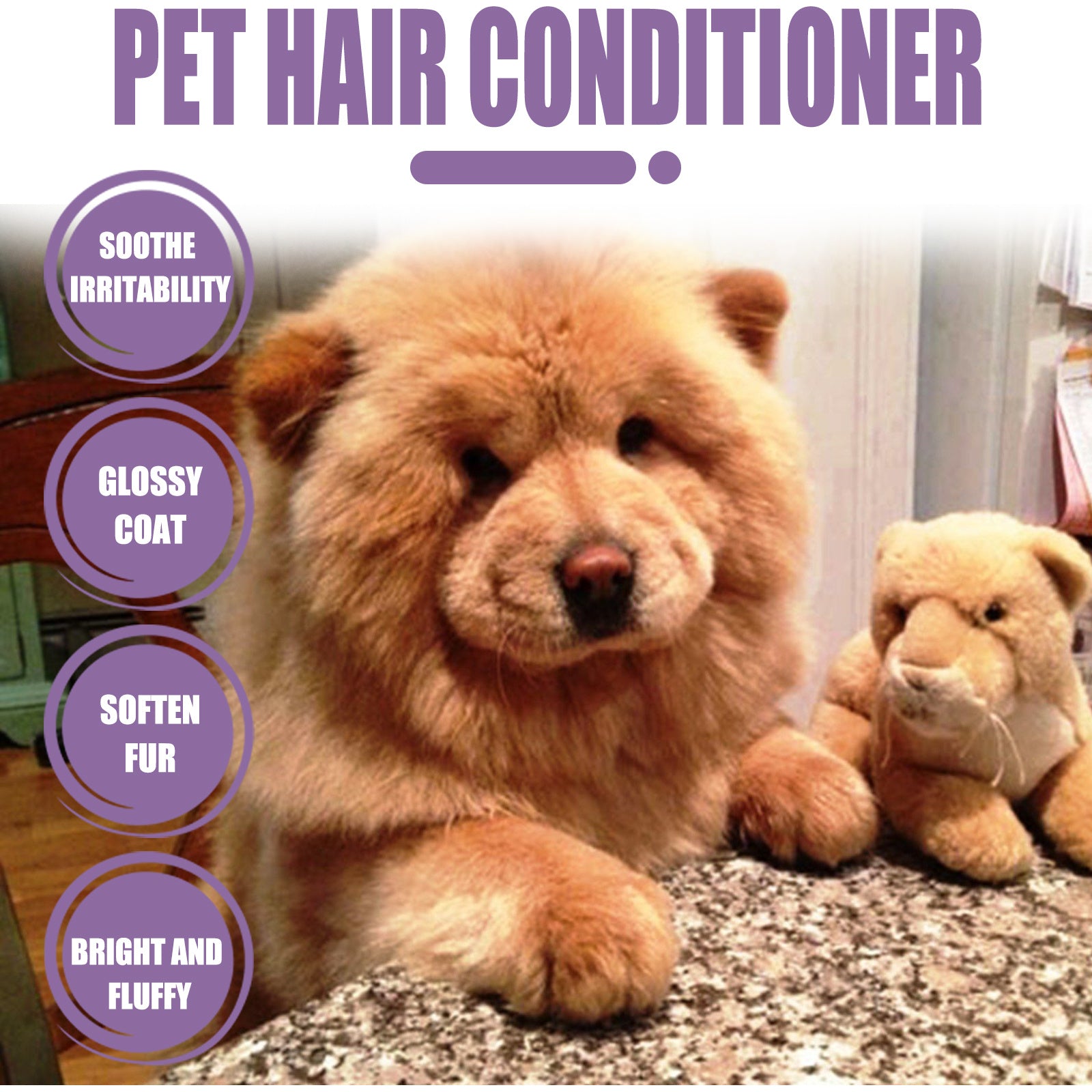 Pet Hair Care Cream – Anti-Tangle & Softening Formula for Fluffy, Smooth Fur Without Static