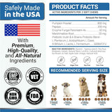 2-Pack Probiotics for Dogs with Digestive Enzymes – Prebiotics & Fiber Chews for Diarrhea, Gas & Constipation Relief