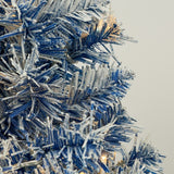 Pre-Lit Christmas 4-Piece Artificial Tree Set – Entrance Trees, Garland & Wreath with LED Lights