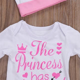 4Pcs Newborn Baby Girl Outfit Set – Romper, Bodysuit, Floral Pants & Matching Headband | Infant Clothes