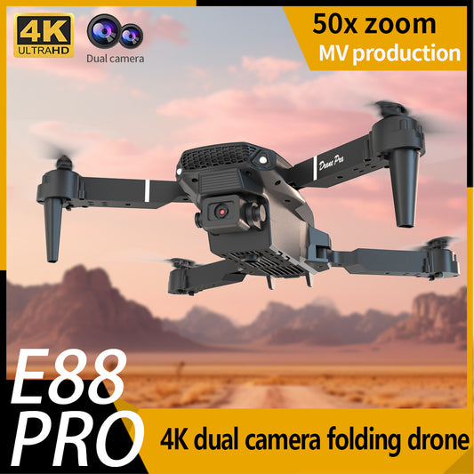 E88 Foldable Dual Camera Drone - WiFi FPV RC Quadcopter for Beginners & Kids
