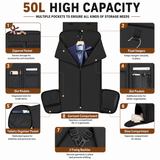 50L Rolling Garment Duffel with Wheels and Shoe Compartment