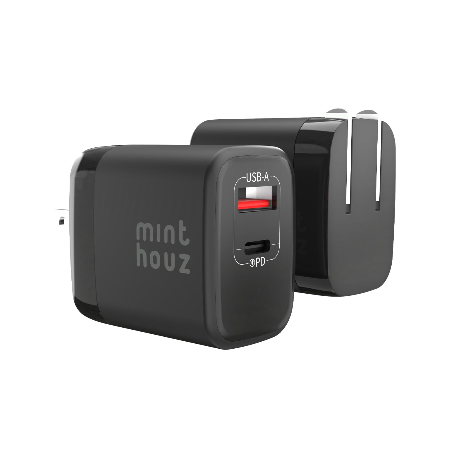35W GaN Fast Charger USB-C & USB-A Dual Port Wall Charger for iPhone, Android & Tablets