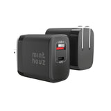 35W GaN Fast Charger USB-C & USB-A Dual Port Wall Charger for iPhone, Android & Tablets