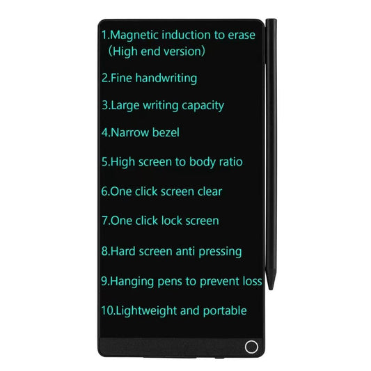 6.5” LCD Writing Tablet – Portable Digital Note & Sketch Pad with Lock Screen (Black)
