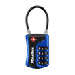 Master Lock TSA Approved 4-Digit Combination Luggage Lock with Flexible Cable, Travel Security Padlock