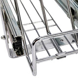 Household Essentials Glidez 2-Tier Pull-Out Cookware Organizer – Chrome Slide-Out Rack with Dual Storage Levels