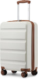24-Inch Black Expandable Hardshell Checked Suitcase with TSA Lock