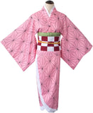 Pink Kimono Cosplay Outfit Set – Anime-Inspired Halloween Costume for Women 🎀✨