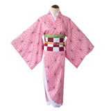 Pink Kimono Cosplay Outfit Set – Anime-Inspired Halloween Costume for Women 🎀✨