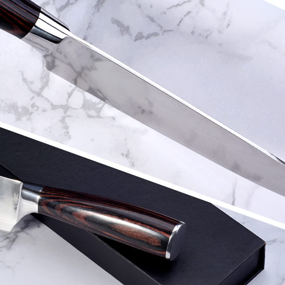 8-Piece Professional Kitchen Knife Set – High Carbon Stainless Steel, Ultra Sharp Blades