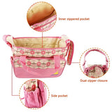 5PCS Baby Diaper Bag Set 👶 Nappy Tote with Changing Pad, Insulated Pockets & Shoulder Bags – Travel & Mummy Organizer