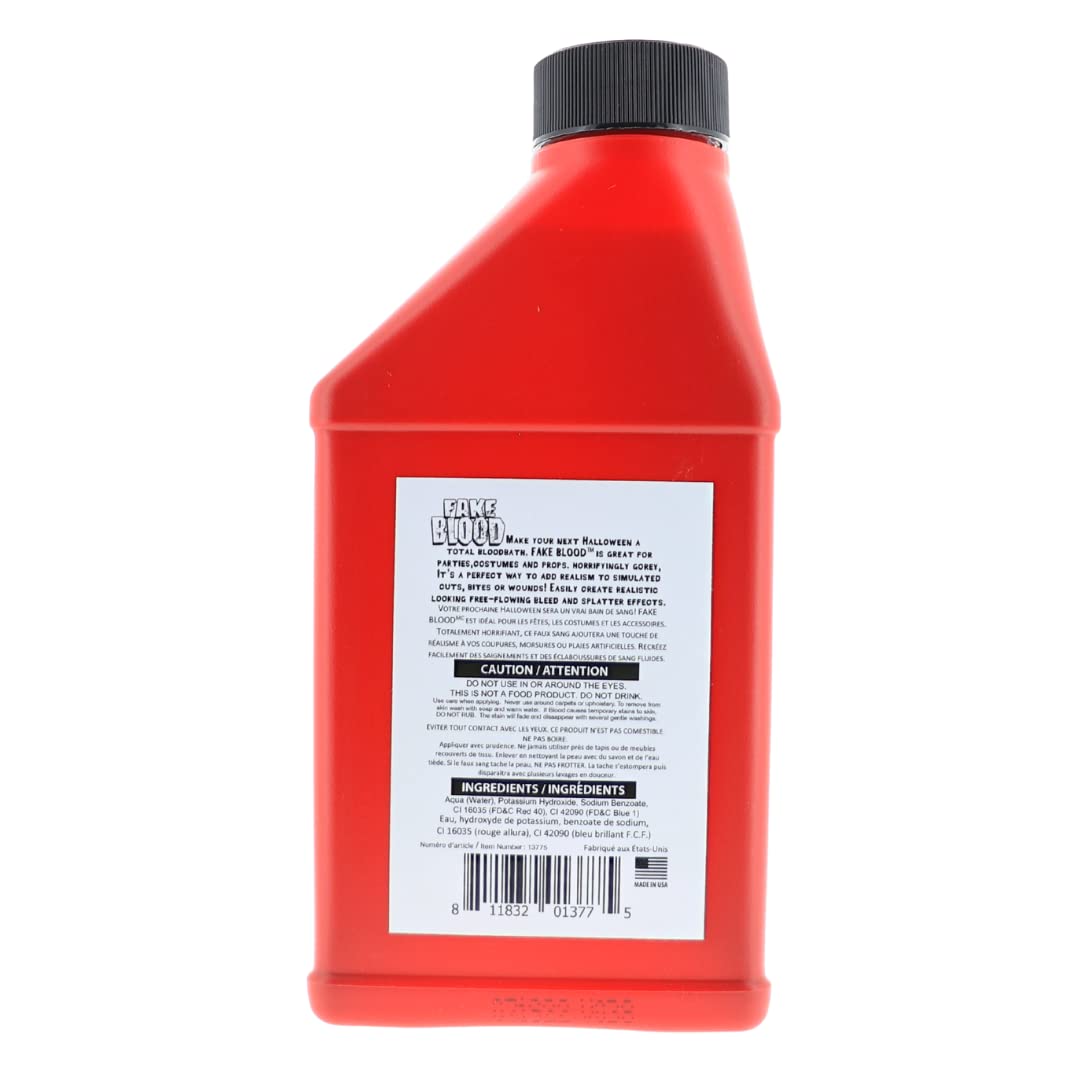 Realistic Stage Blood – 16oz Pint Fake Blood for Halloween Makeup & Cosplay (Non-Toxic, Washable)