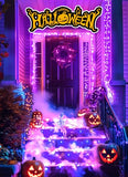 Purple Solar String Lights – 240 LED Outdoor Halloween Fairy Lights for Yard, Garden & Patio Decor (19.6 ft)