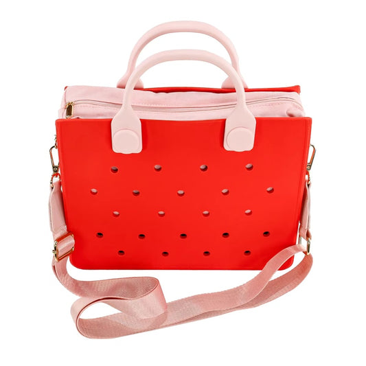 Waterproof EVA Tote Bag 👜 Women’s Handbag with Shoulder Strap – Stylish Beach & Everyday Tote