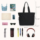 18L Side Cinch Shopper Bag 👜 Lightweight Tote Shoulder Handbag – Perfect for Shopping, Workout, Travel & Beach