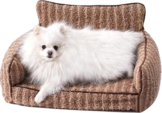 Mewoo Orthopedic Cat Couch – 26"x19"x11.8" Indoor Pet Bed with Washable Cover & Non-Slip Bottom for Cats & Small Dogs