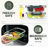 Glass Meal Prep Containers with Lids – 10-Pack 30 oz Borosilicate Food Storage Set (Gray Lids)