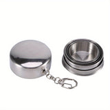 Stainless Steel Folding Cup – 250 ml Telescopic Camping Mug, Compact & Durable