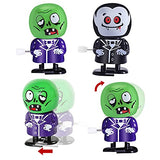 Halloween Wind-Up Toy Assortment – 12pcs Walking & Jumping Halloween Characters for Kids Party Favors