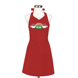Friends™ Central Perk Red Apron – Monica & Rachel Inspired Kitchen Costume for Fans ❤️☕