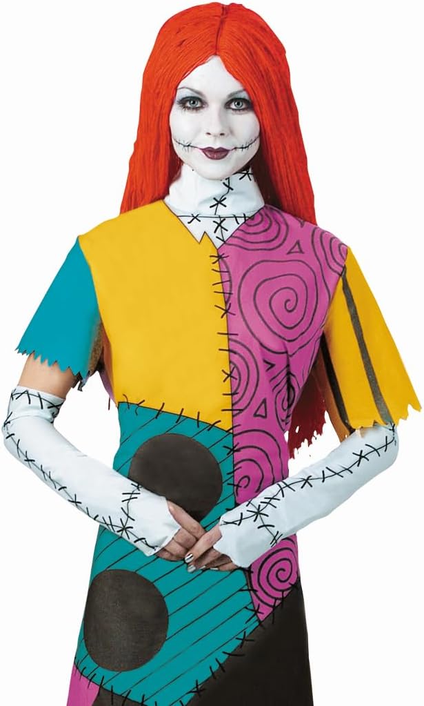 Sally Halloween Costume for Women – The Nightmare Before Christmas Dress with Wig & Gloves