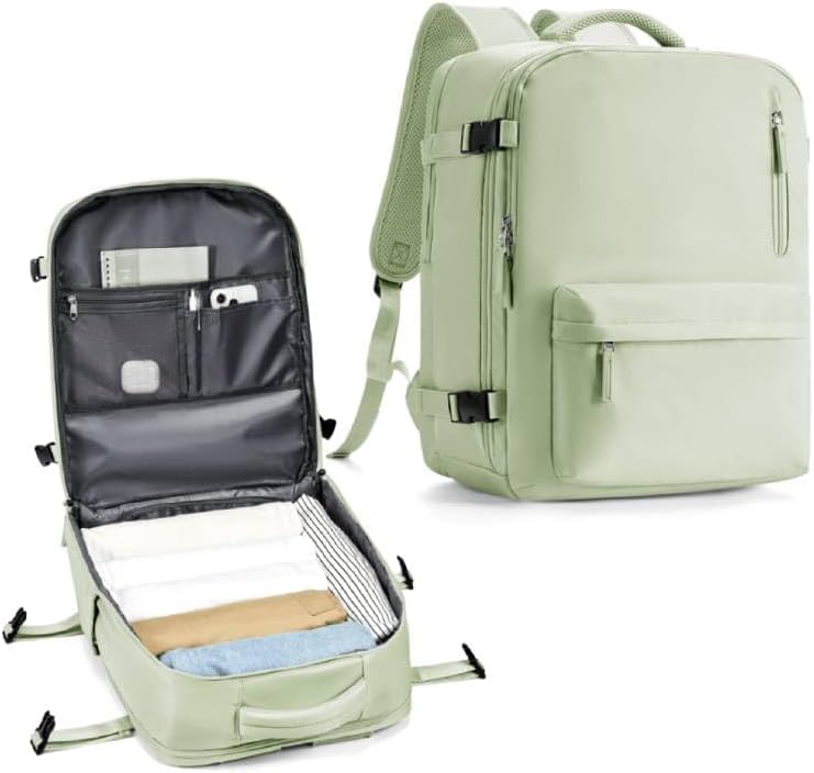 Travel Backpack Women,Carry On Backpack Flight Approved 18x14x8 inches Bag Spirit Airlines Personal ltem,College Sports Hiking Rucksack Waterproof Outdoor Casual Daypack Laptop Blackpack,Peacock Blue