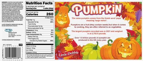 Little Debbie Pumpkin Spice Rolls – Fall Snack Cakes with Vanilla Creme Filling – 6 Individually Wrapped Rolls