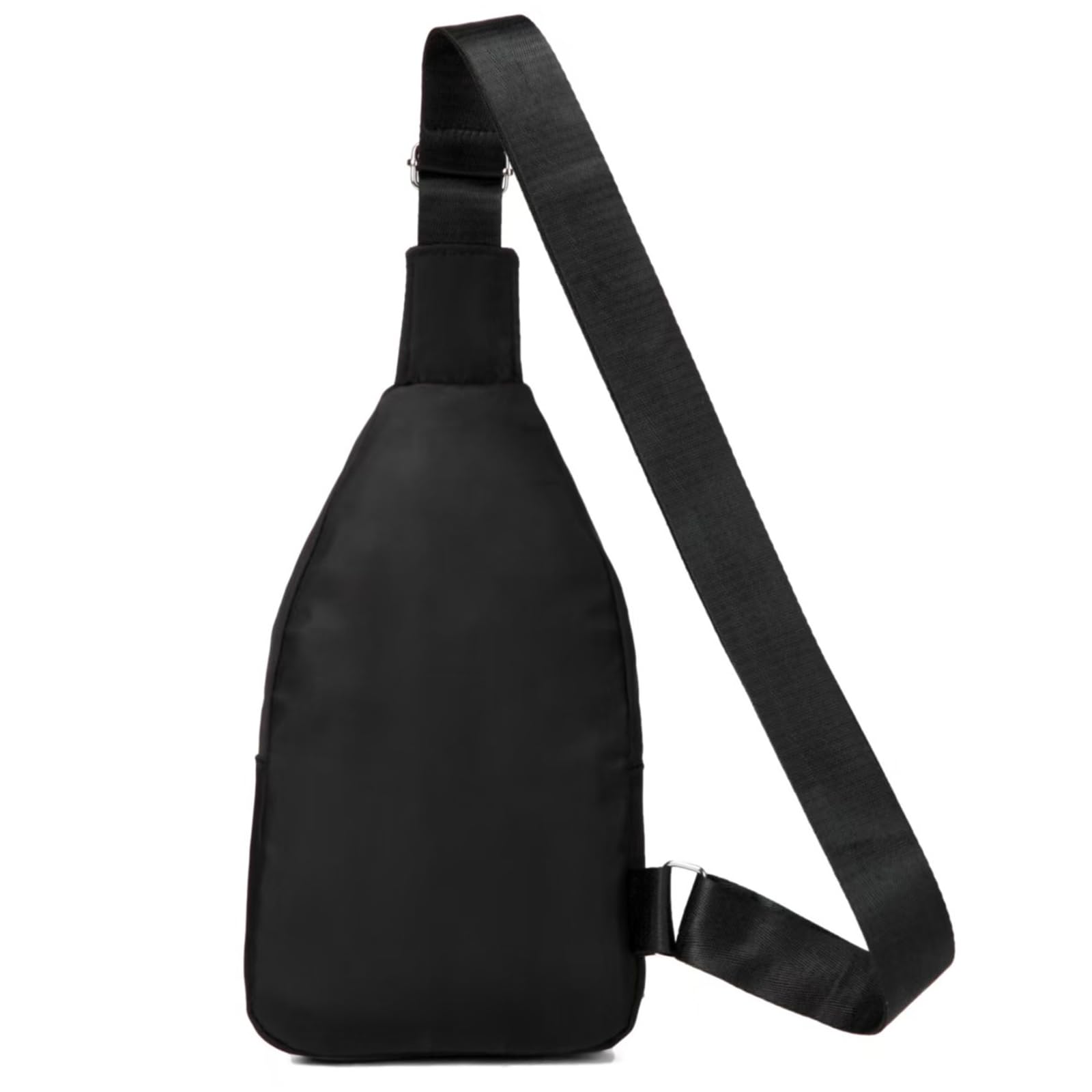 Evancary Compact Anti-Theft Sling Bag for Men & Women – Water-Resistant Crossbody Daypack (Black)