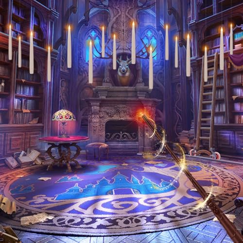 Floating Flameless LED Candle Set – 24 Ivory Hanging Candles with Remote Wand & Full Hanging Kit