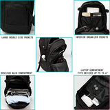 RICKYH Style Lightweight Backpack for Men & Women – Multi-Compartment College & Travel Daypack with Laptop Sleeve (Black)
