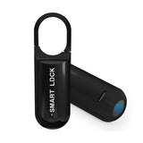 Portable Fingerprint Smart Padlock, USB Rechargeable Keyless Biometric Locker Lock for Gym, School & Travel Bags