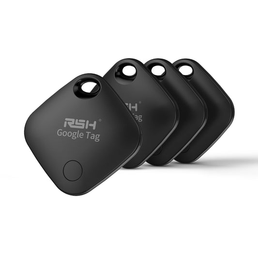 Android Find Hub Smart Tracker Tag 4 Pack, Bluetooth Item Locator with Global Tracking, Loud Alarm and Replaceable Battery